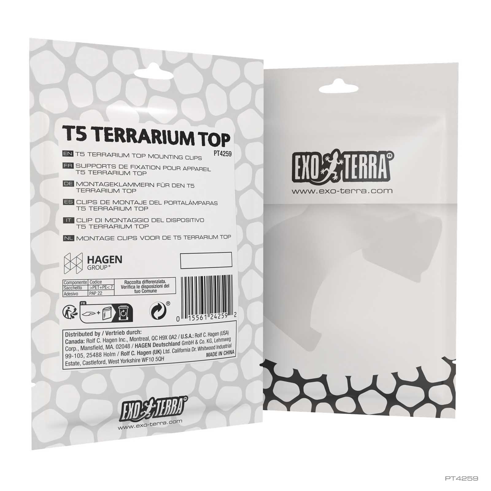 T5 Terrarium Top Mounting Clips